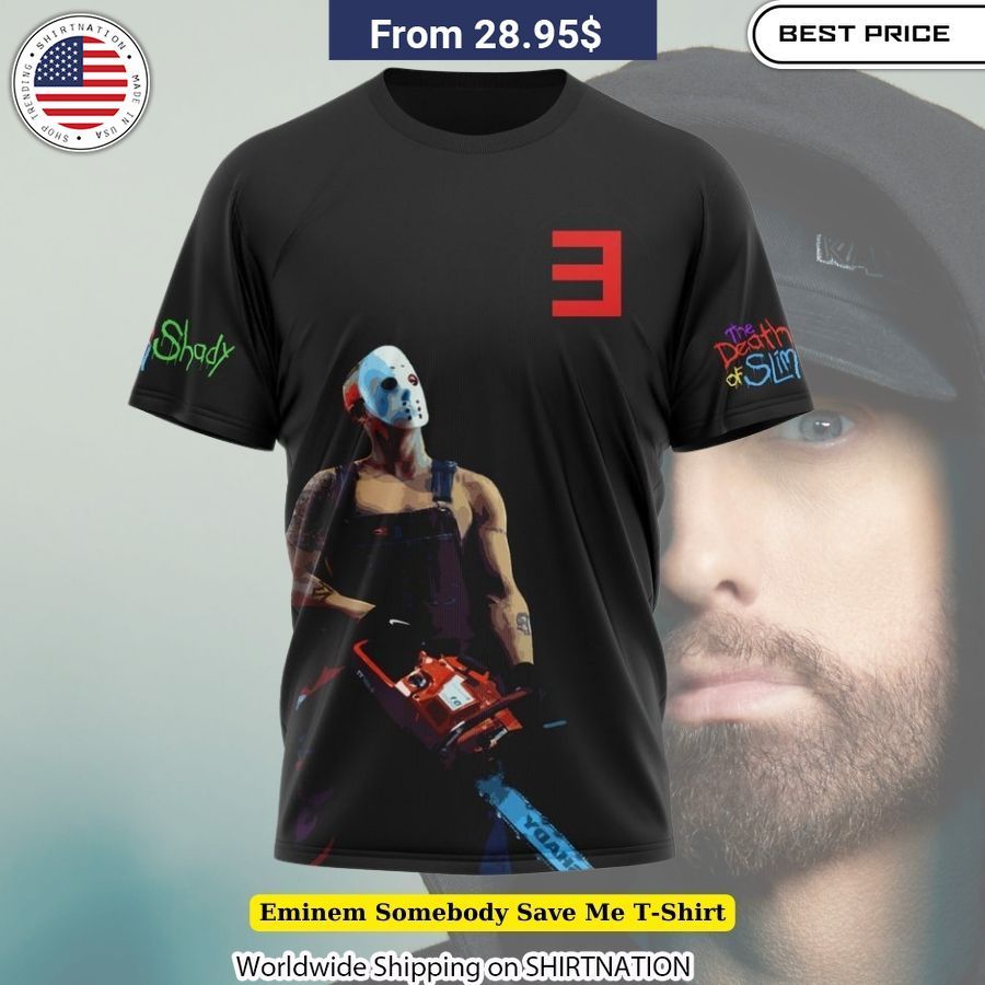 Eminem Somebody Save Me T-Shirt Real Slim Shady Fanatic Shirt