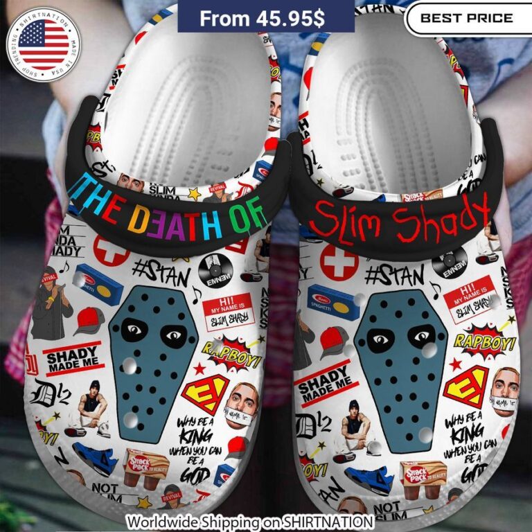 Eminem The Death Of Slim Shady Crocs Crocband Shoes Eminem fan gear