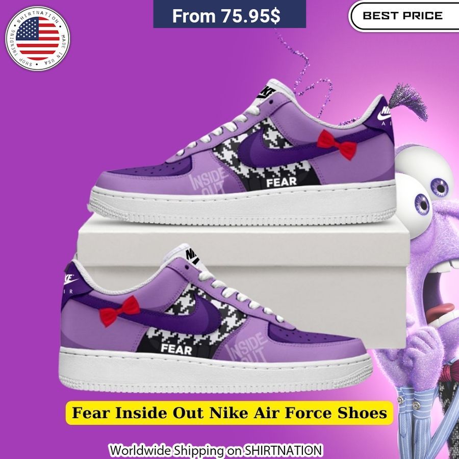 Fear Inside Out Nike Air Force Shoes Inside Out fan must-have