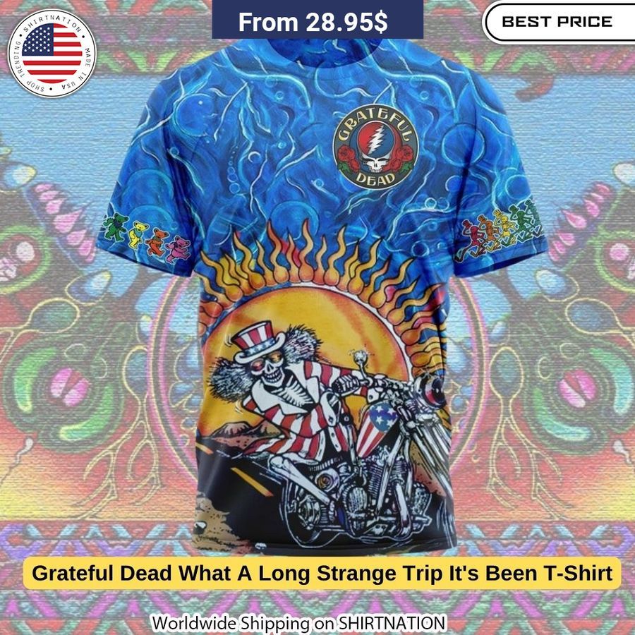 From Shirtnation.net, this officially licensed Grateful Dead t-shirt comes in sizes S-5XL for a perfect fit.