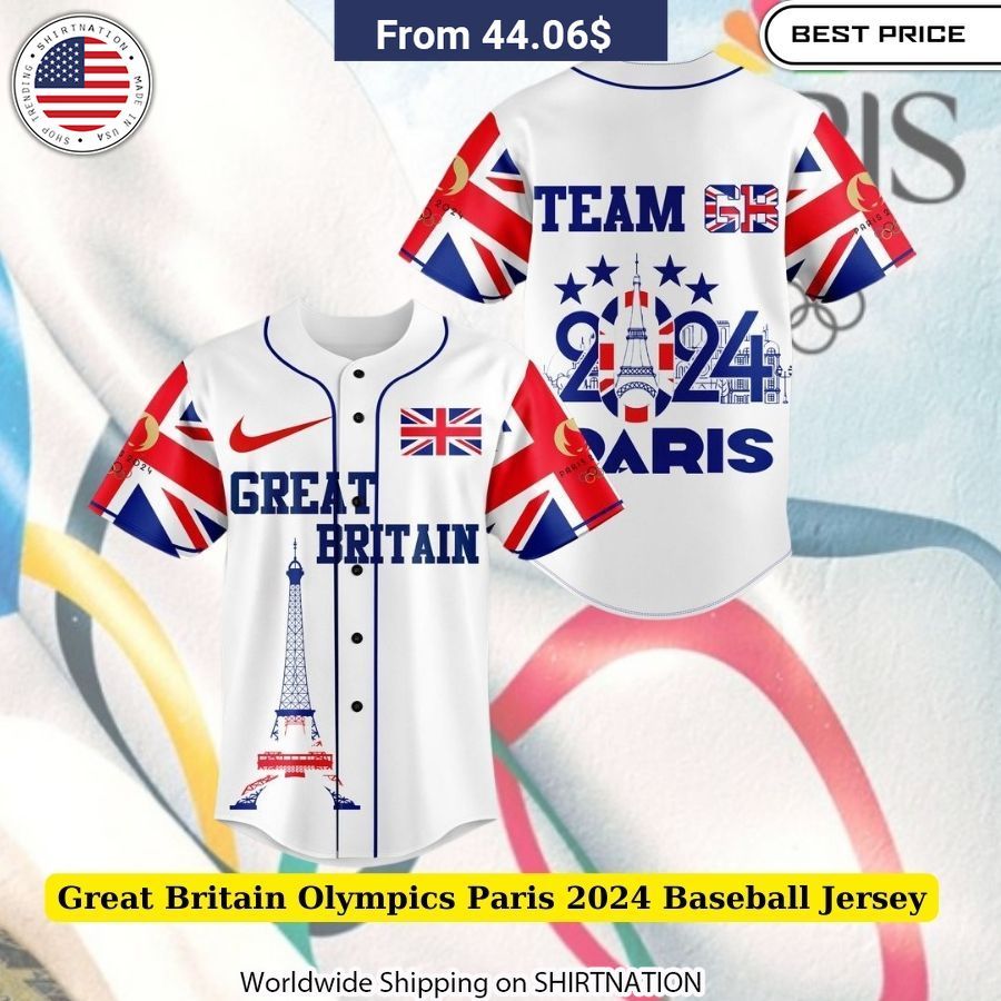 Great Britain Olympics Paris 2024 Baseball Jersey Sports shirt