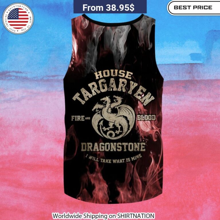  House Of The Dragon House Targaryen Dragonstone Tank Top Bold Double-Sided Prints