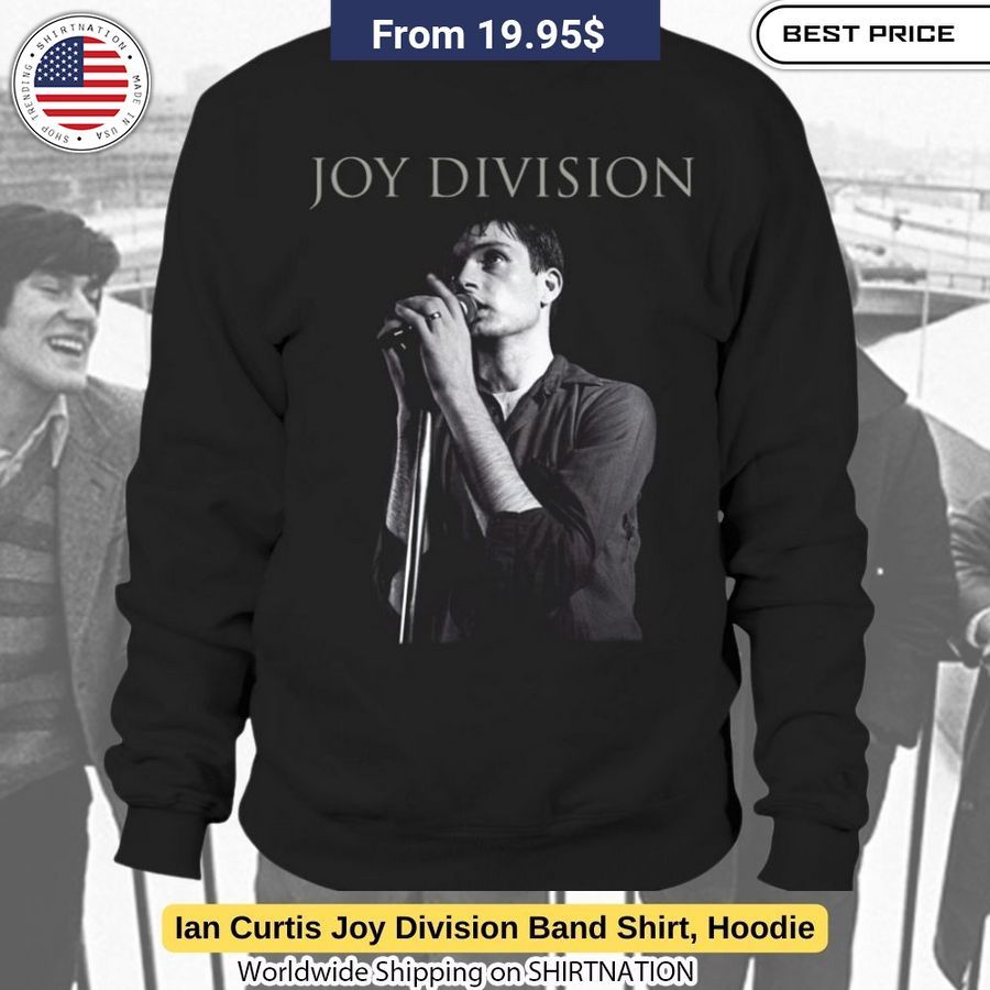 From the stage to the streets, these Ian Curtis graphic print shirts and hoodies exude classic alternative cool.