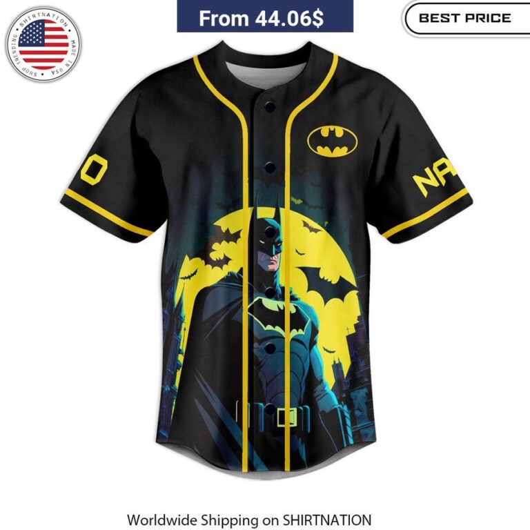 I'm Batman CUSTOM Baseball Jersey Superhero fan apparel