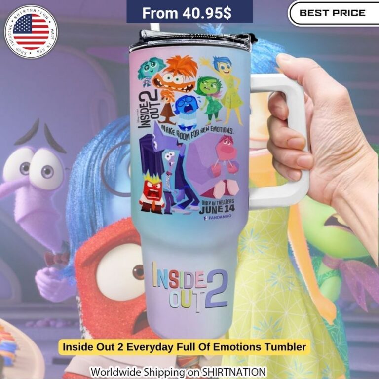 The perfect companion for Inside Out fans to embrace their feelings in style.