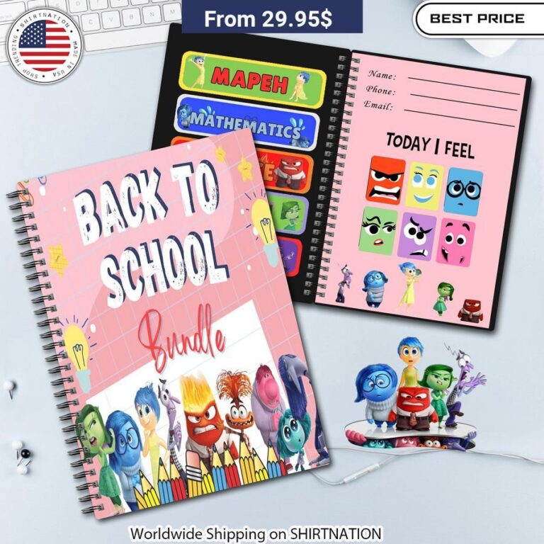 Inside Out Back To School Notebook Planner Emotional intelligence planner