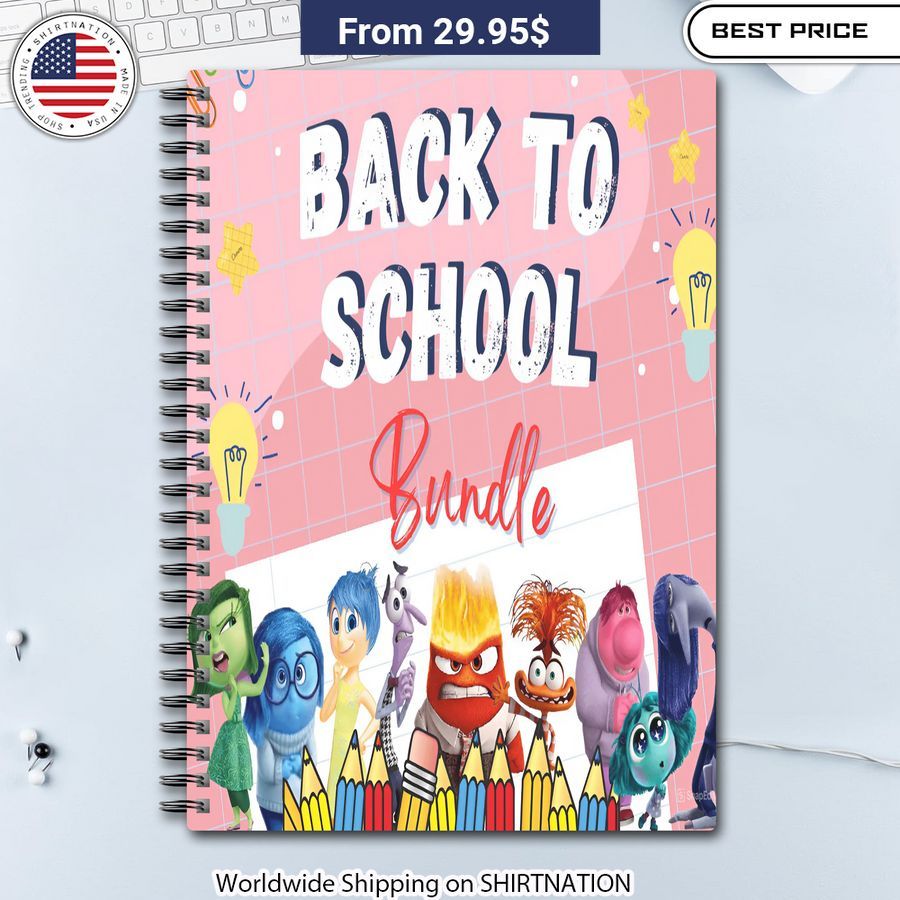 Inside Out Back To School Notebook Planner Character-themed student planner