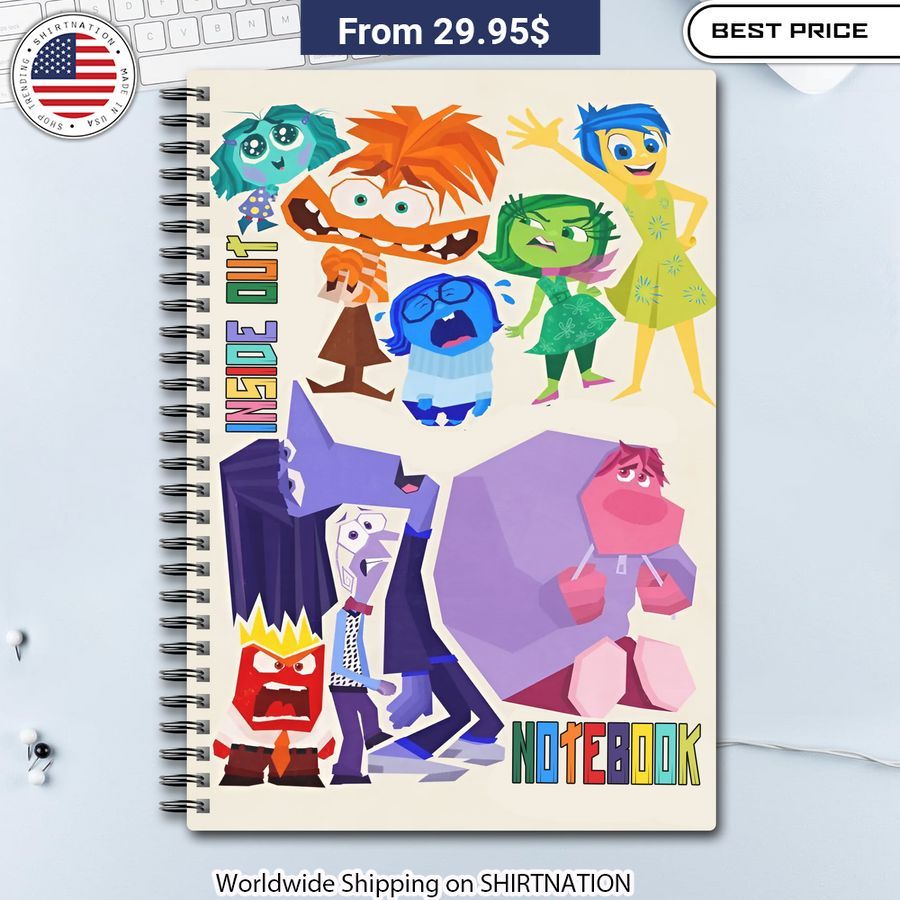 Inside Out Believe In Yourself Notebook Planner Character-themed organizer