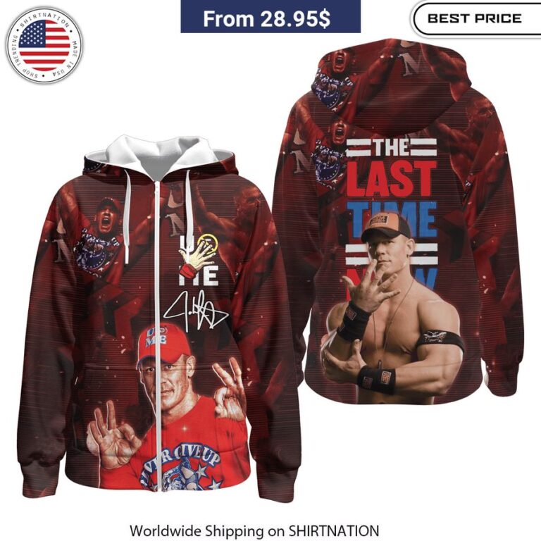 John Cena The Last Time Shirt, Hoodie Natural and awesome