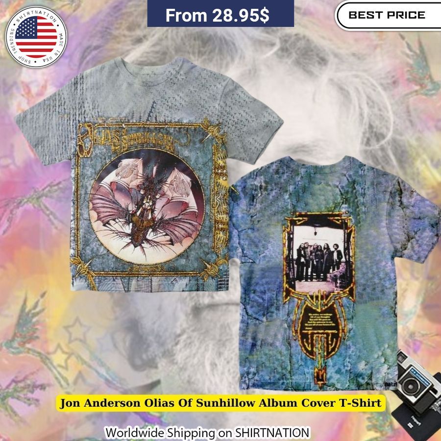 Jon Anderson Olias Of Sunhillow Album Cover T-Shirt Music collector's tee
