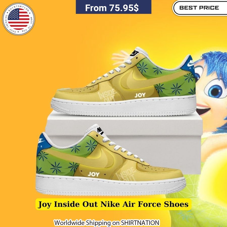 Step Into a World of Emotion with the Vibrant Pixar-Inspired Joy Inside Out Nike Air Force Shoes