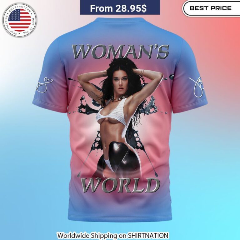 Katy Perry Woman's World T-Shirt Pop icon-inspired 