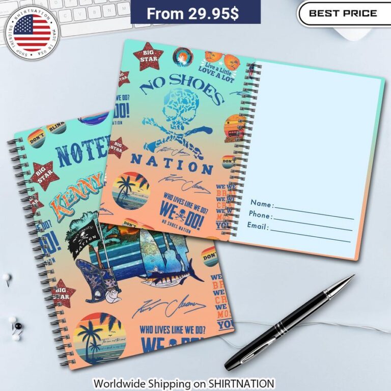 Kenny Chesney No Shoes Nation Notebook Planner Heroine