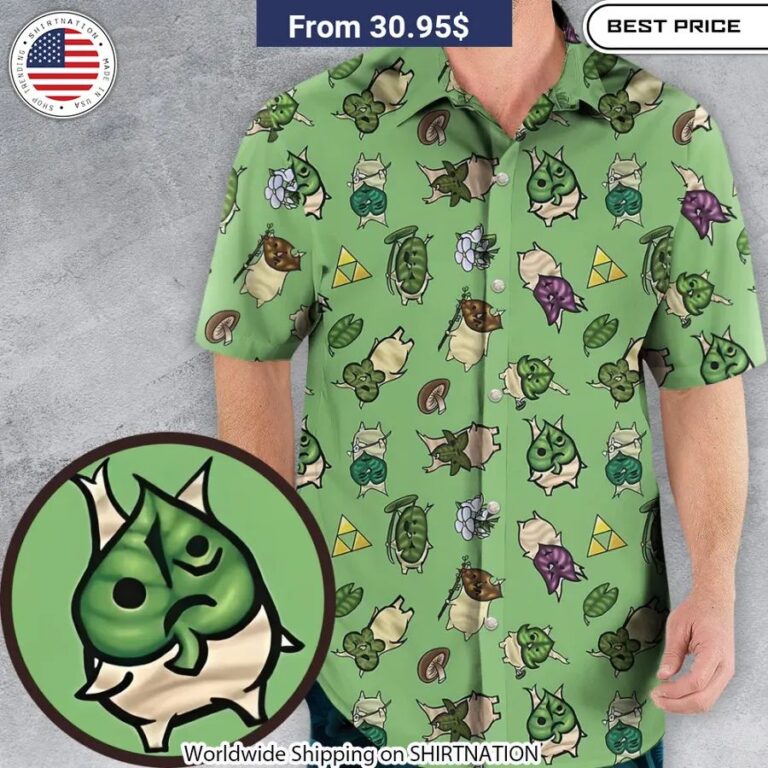 Korok Style The Legend of Zelda Hawaiian Shirt Gaming merchandise