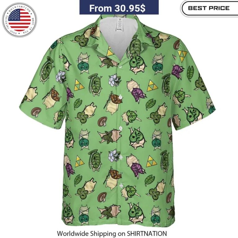 Korok Style The Legend of Zelda Hawaiian Shirt Fantasy