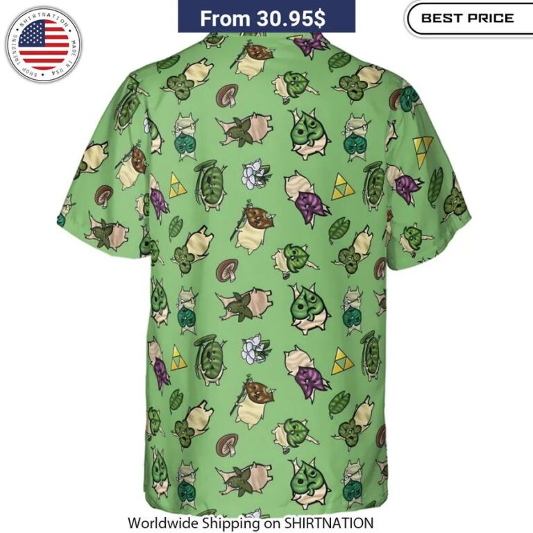 Korok Style The Legend of Zelda Hawaiian Shirt Breath of the Wild