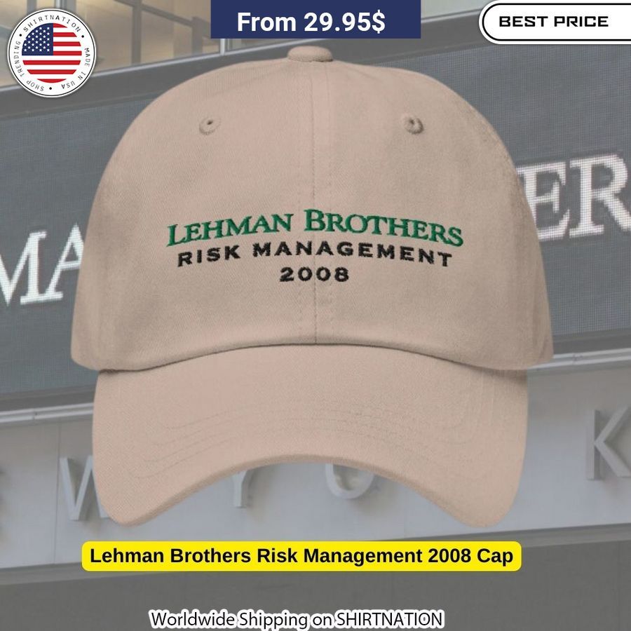 Vintage-Inspired Lehman Brothers Risk Management 2008 Cap