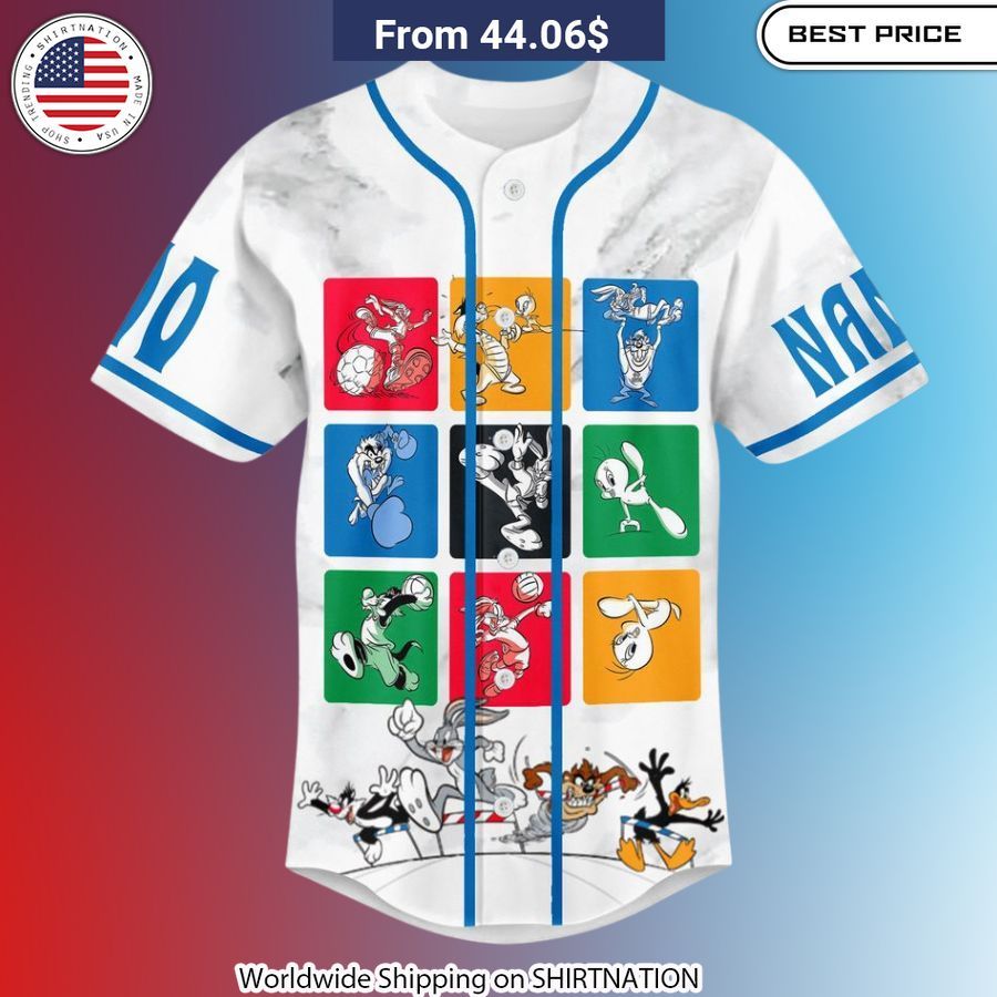 Looney Tunes Team USA Olympic Dreams Stronger Together Baseball Jersey High-quality construction