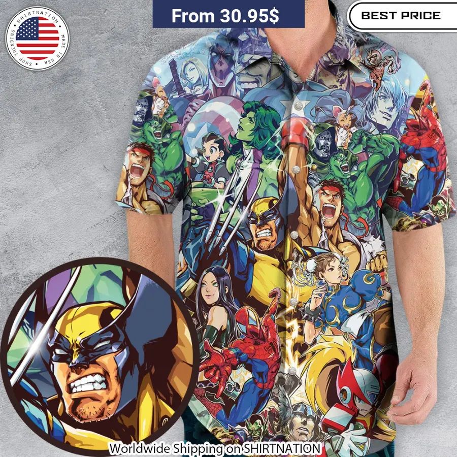 Marvel vs Capcom Games Hawaiian Shirt Summer fashion