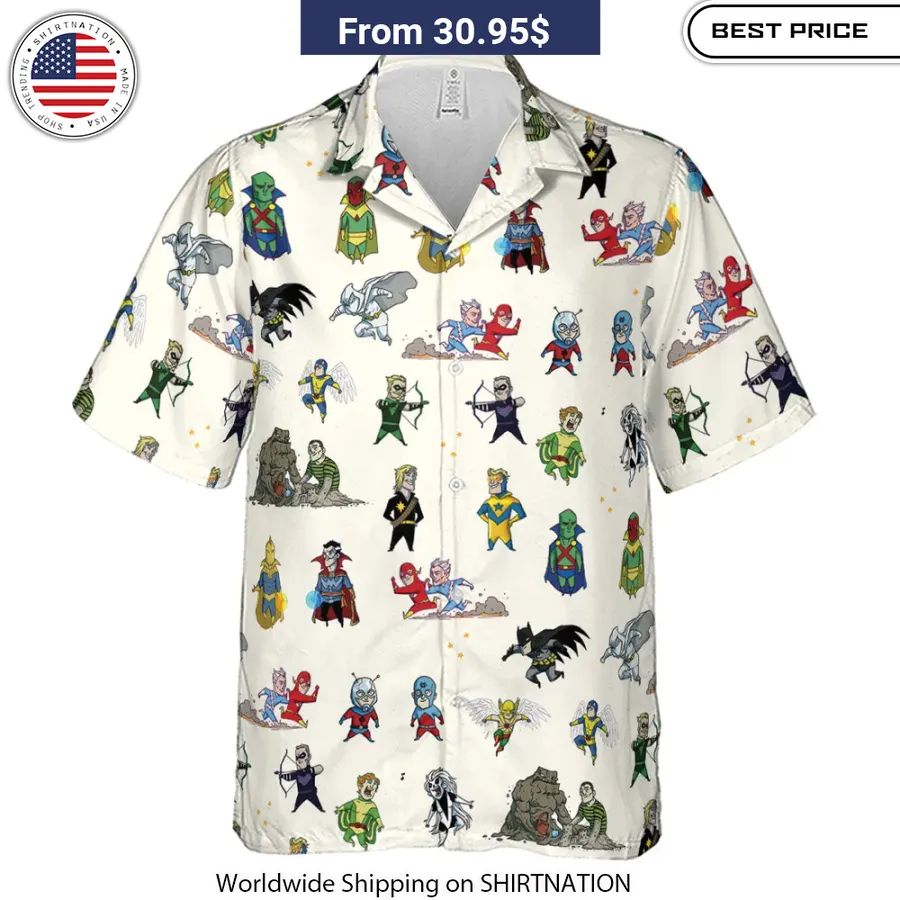 Marvel vs DC Comics Hawaiian Shirt Vibrant graphic design