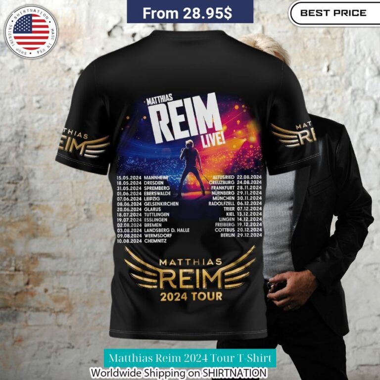 Matthias Reim 2024 Tour T Shirt You look handsome bro