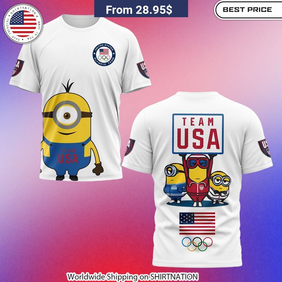 Exclusive Minions Team USA Olympic Paris 2024 T-Shirt