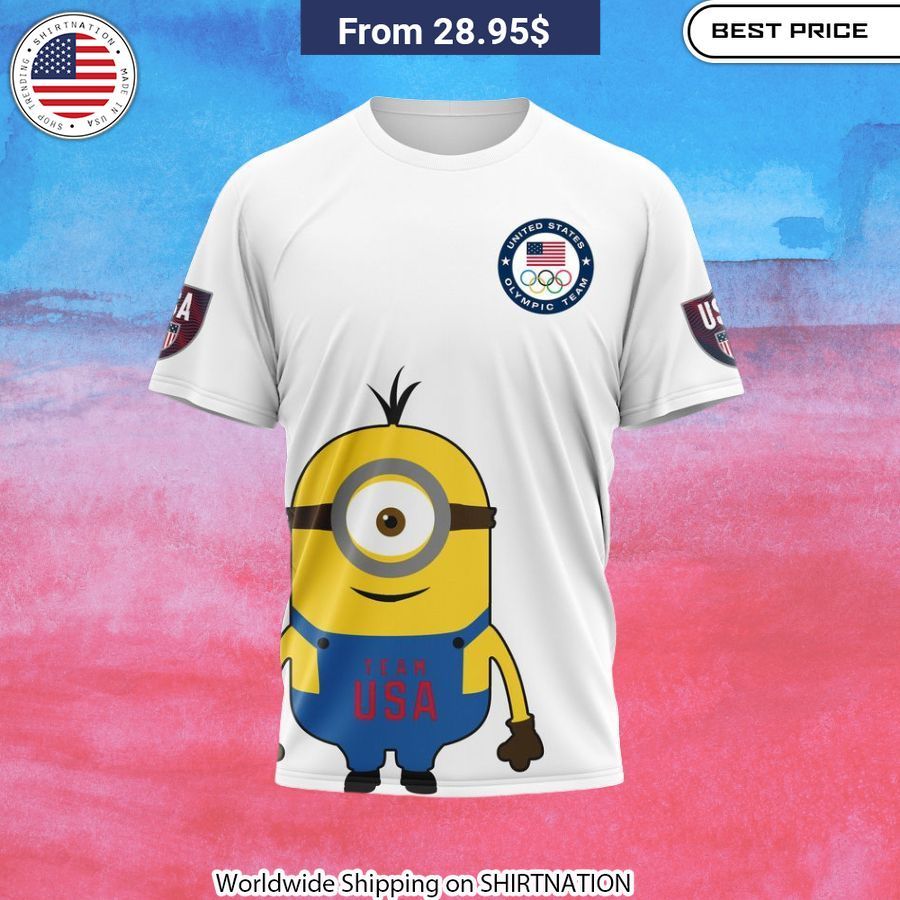 Patriotic Minions Team USA Olympic Paris 2024 T-Shirt