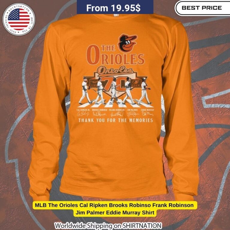 MLB The Orioles Cal Ripken Brooks Robinso Abbey Road Shirt Unique sports apparel