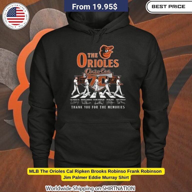 MLB The Orioles Cal Ripken Brooks Robinso Abbey Road Shirt Baltimore Orioles legends