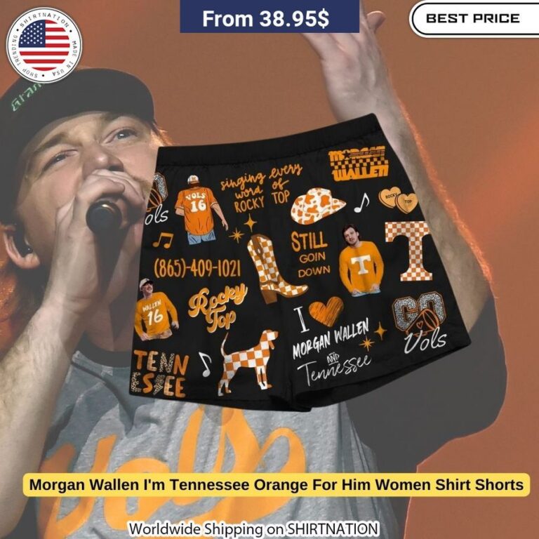 Comfortable, versatile Morgan Wallen t-shirt and shorts combo for devoted fans.