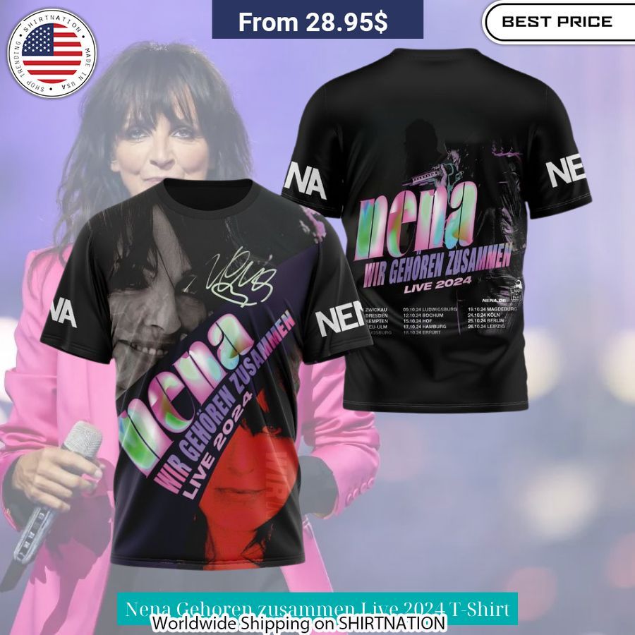 nena gehoren zusammen live 2024 t shirt 2