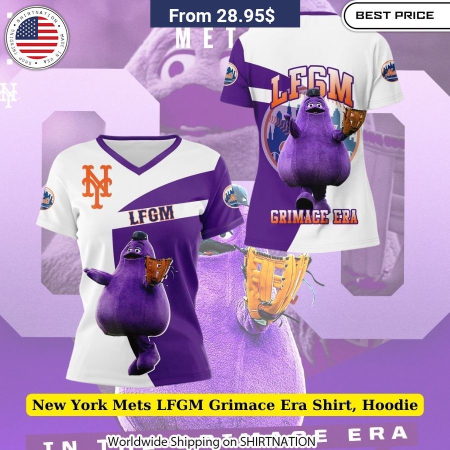 New York Mets LFGM Grimace Era Shirt, Hoodie Royal Pic of yours