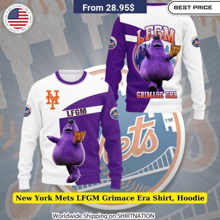 New York Mets LFGM Grimace Era Shirt, Hoodie Unisex Fit