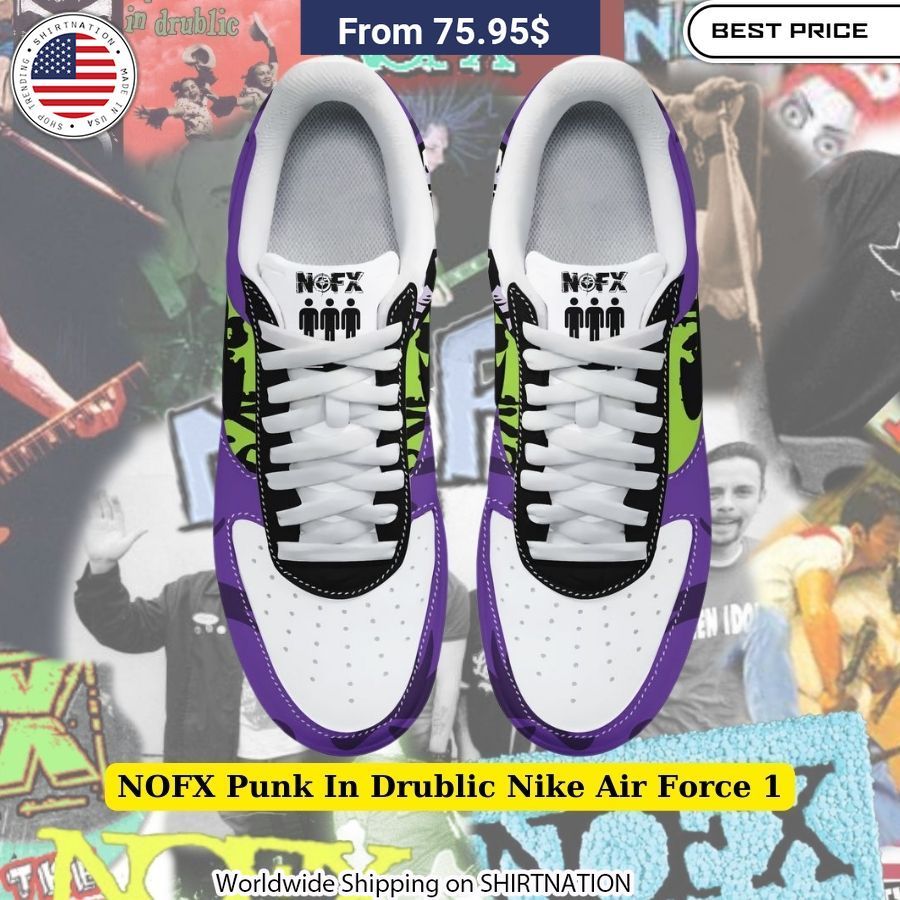 NOFX Punk In Drublic Nike Air Force 1 shoes Legendary band