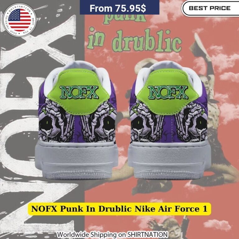 NOFX Punk In Drublic Nike Air Force 1 shoes Comfortable fit