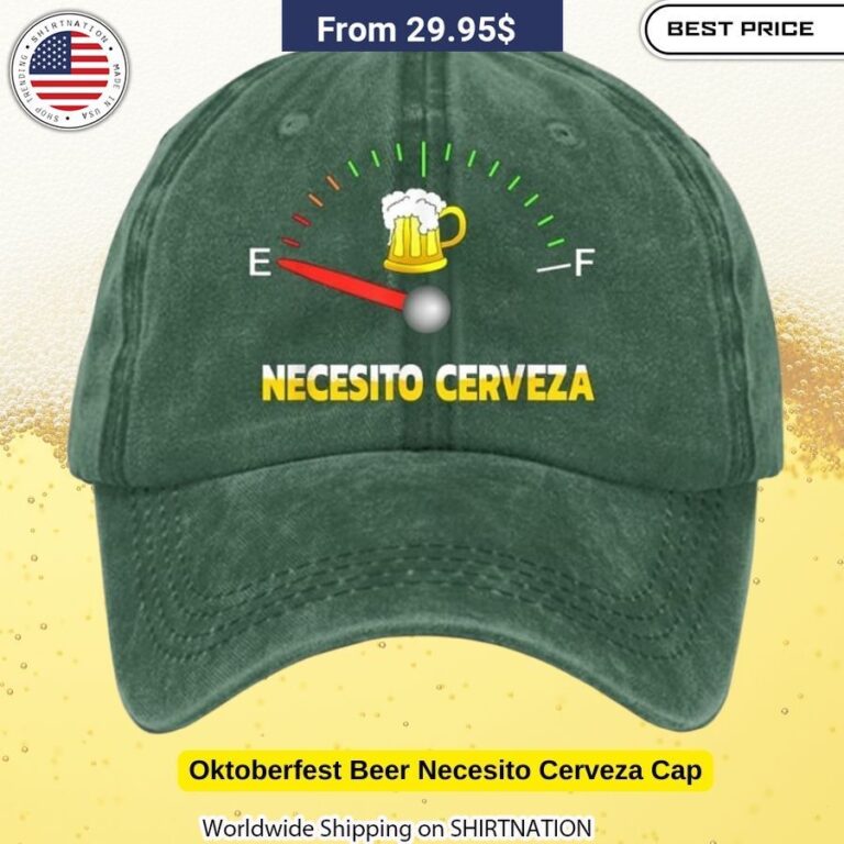 Oktoberfest Beer Necesito Cerveza Cap Festive Bavarian-inspired baseball cap