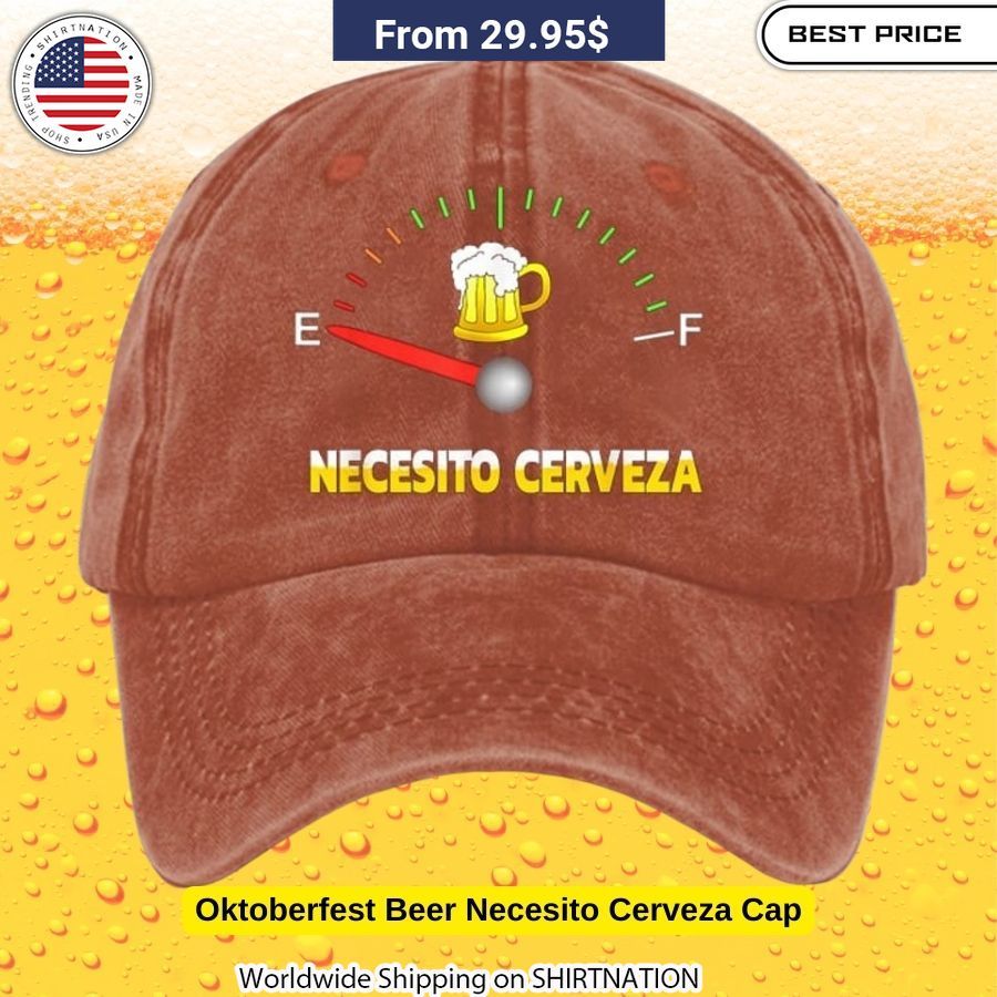 Oktoberfest Beer Necesito Cerveza Cap Durable German brew enthusiast hat