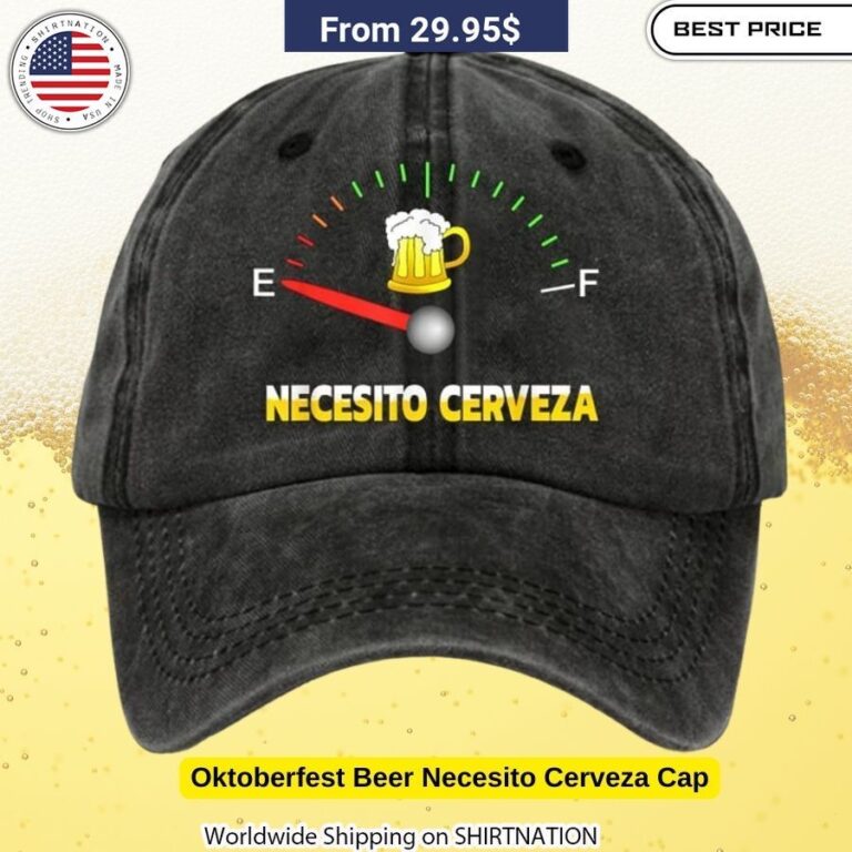 Oktoberfest Beer Necesito Cerveza Cap Unique German bar crawler souvenir