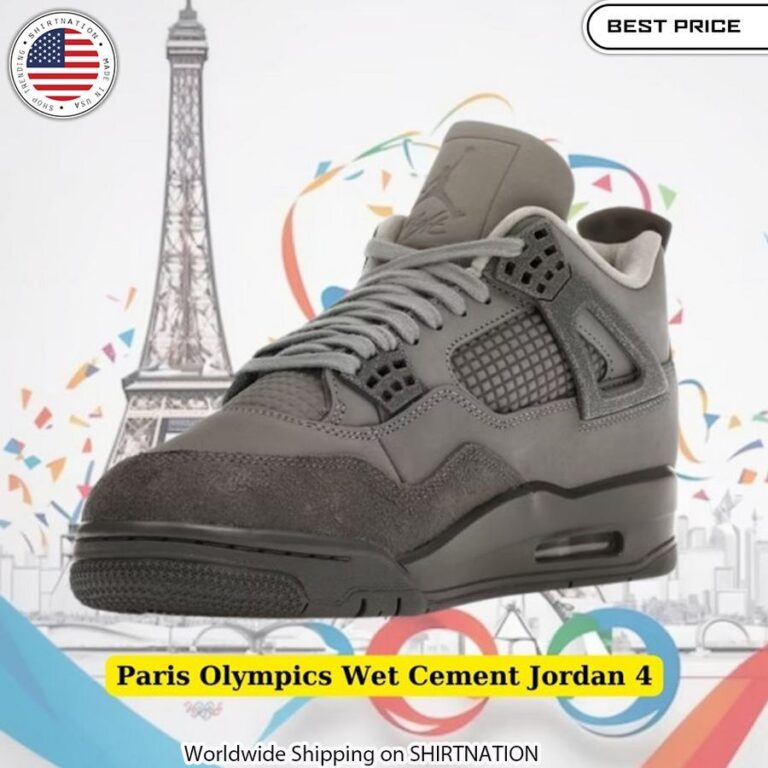 Paris Olympics Wet Cement Jordan 4 Streetwear