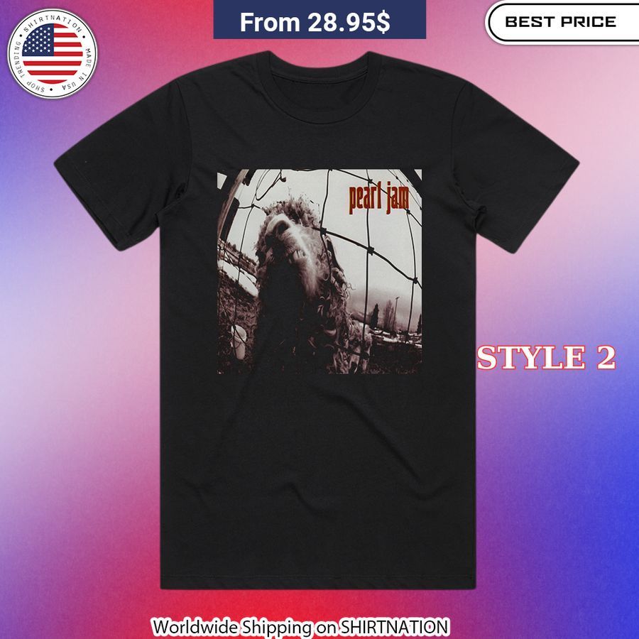 Pearl Jam Vs 1 Album Cover Shirt Super-soft fabric