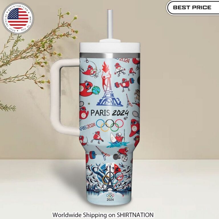 Phryges Olympic Paris 2024 Stanley Tumbler With Straw Keeps Drinks at Optimal Temperature for Hours