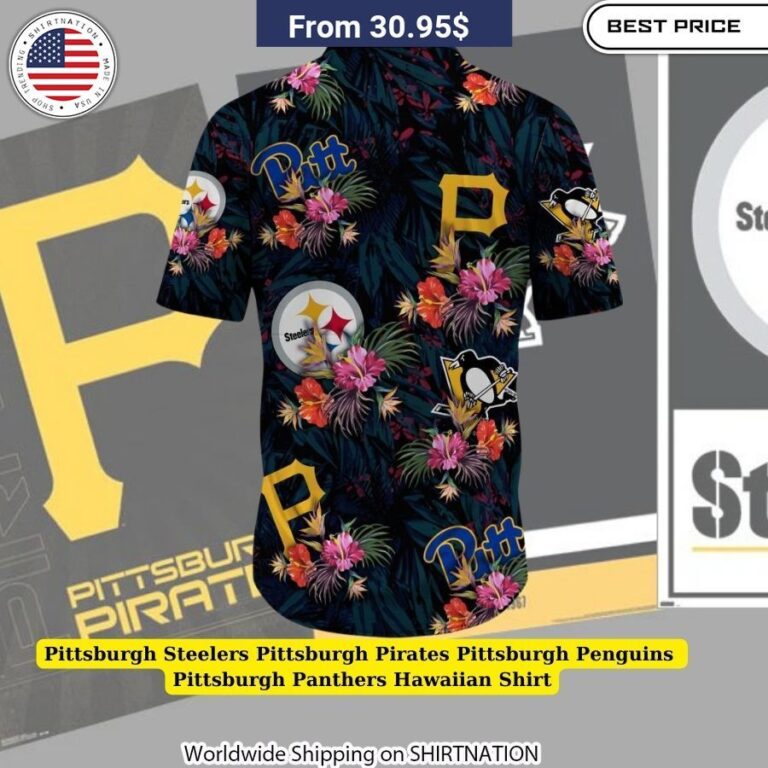 Pittsburgh Steelers Pittsburgh Pirates Pittsburgh Penguins Pittsburgh Panthers Hawaiian Shirt beach party