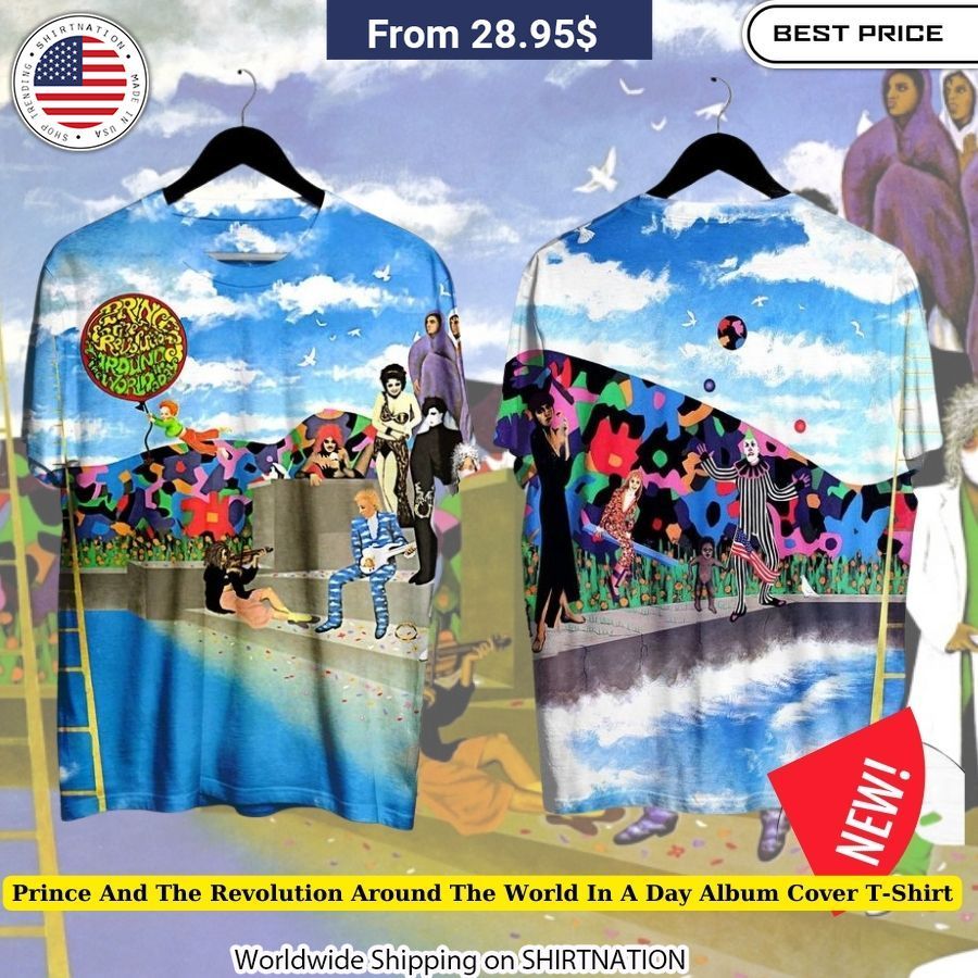Prince And The Revolution Around The World In A Day Album Cover T-Shirt spiritual journey