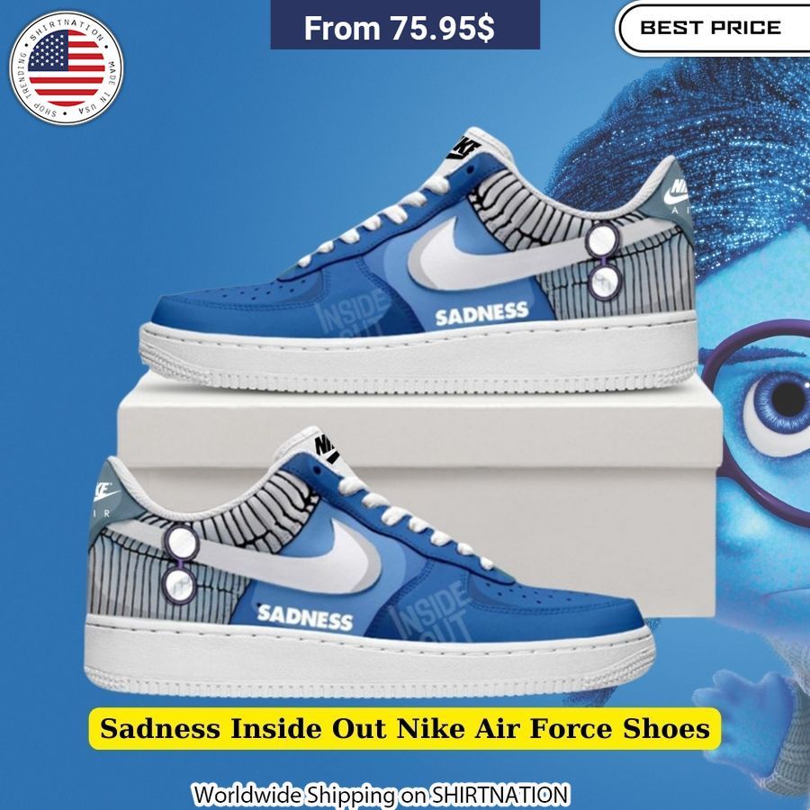 Dismal Inside Out Nike Air Force Shoes: Embracing Sadness' Complexity