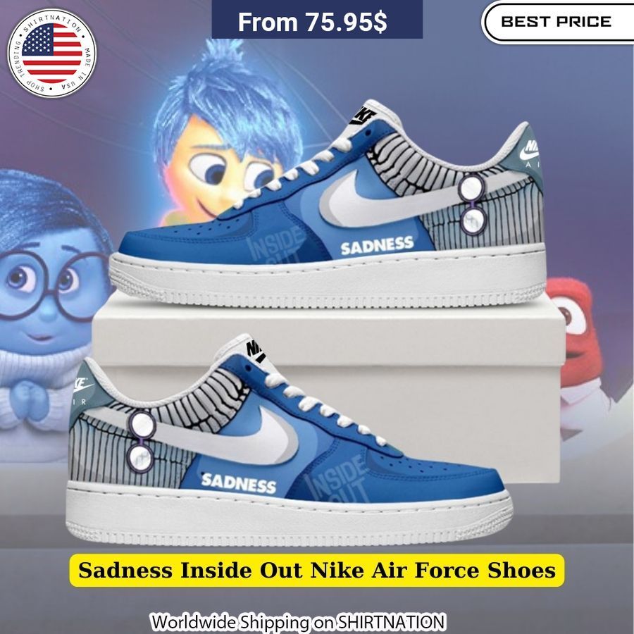 Somber Inside Out Nike Air Force Shoes: A Tribute to Sadness