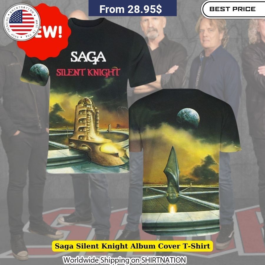 Saga Silent Knight Album Cover T-Shirt collector's item