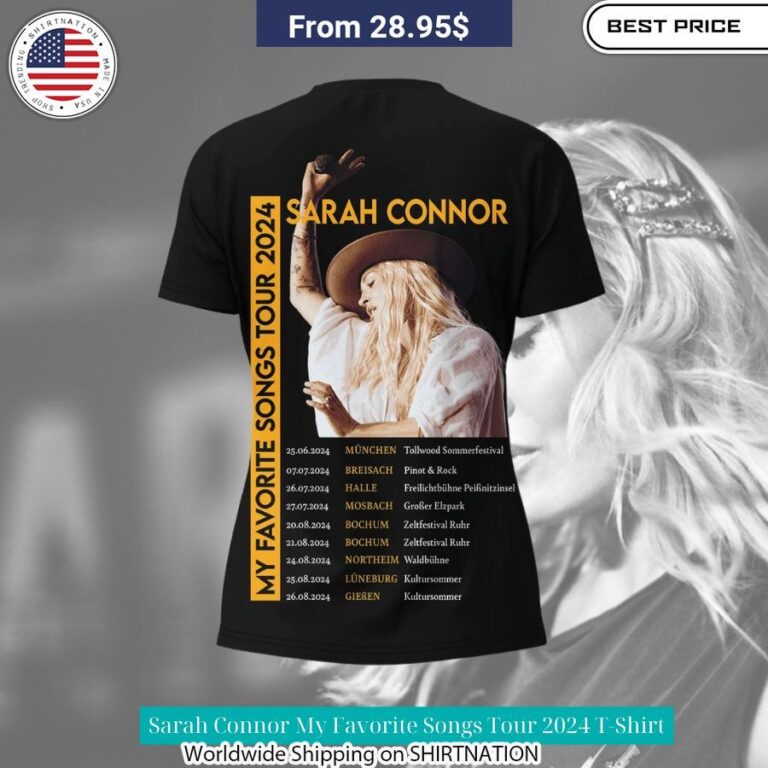 sarah connor my favorite songs tour 2024 t shirt 4