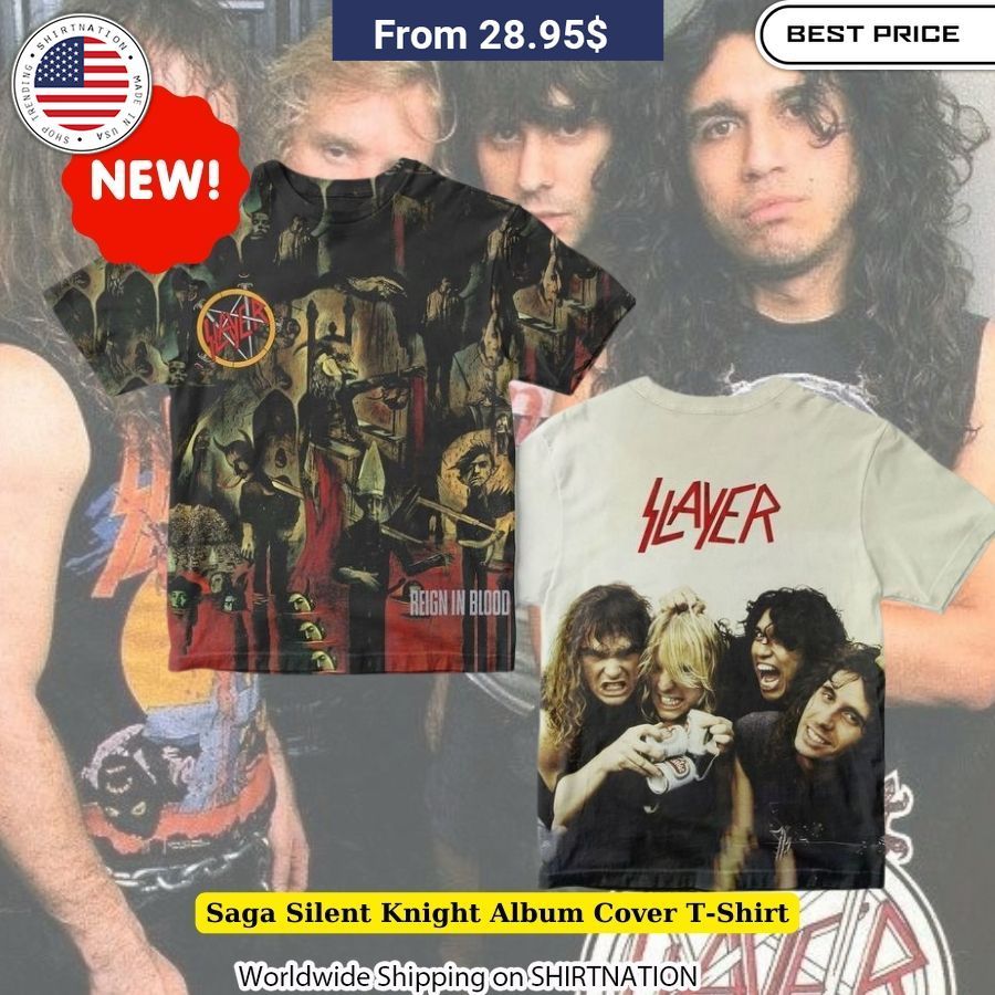 Slayer Divine Reign In Blood Album Cover T-Shirt band merchandise