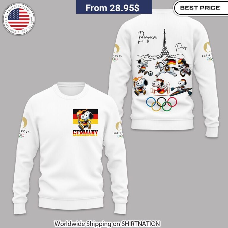 Snoopy Olympic Paris 2024 Team Germany Shirt, Hoodie Relaxed fit