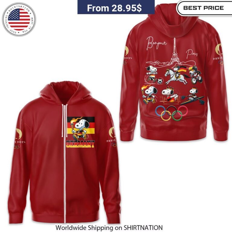 Snoopy Olympic Paris 2024 Team Germany Shirt, Hoodie For Men and Women